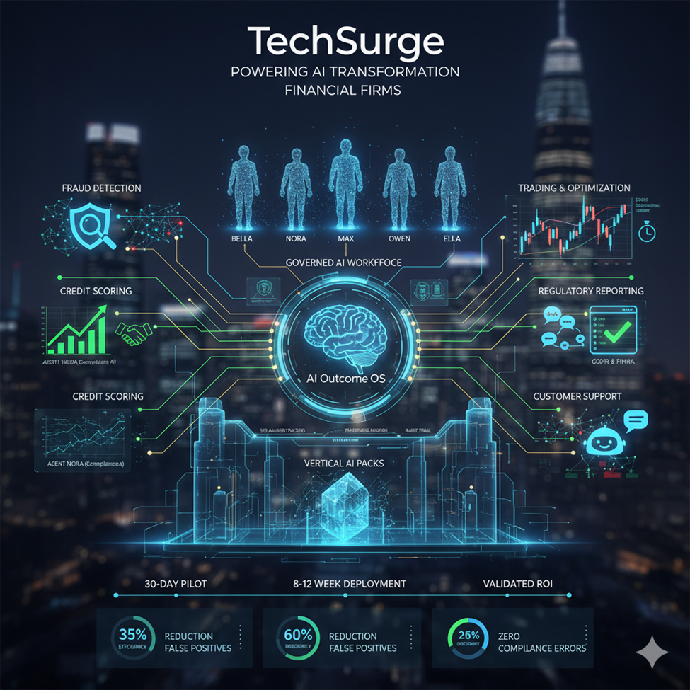 How TechSurgeAI Is Powering AI Transformation in Financial Firms   